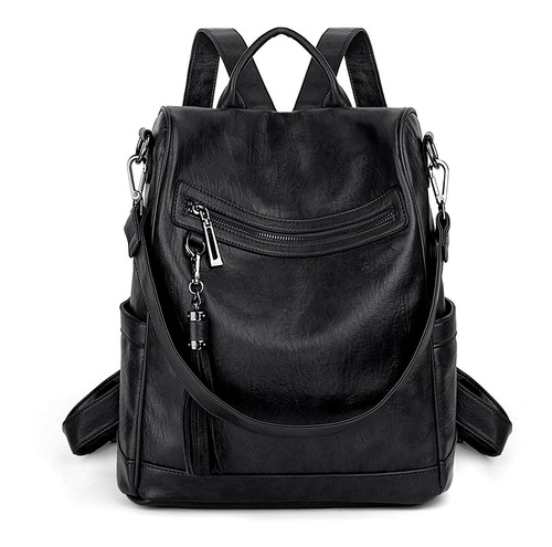 Mochila Antirrobo Para Mujer Monedero Pu Cuero Bordado ...