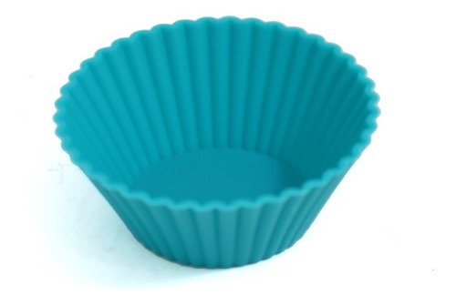 12 Forminhas Mini Cupcake Silicone Redonda Ø 5 Cm Gelatinas