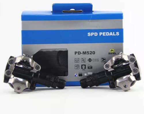 Pedales Shimano M520 Negro Original/código De Fabrica/caja