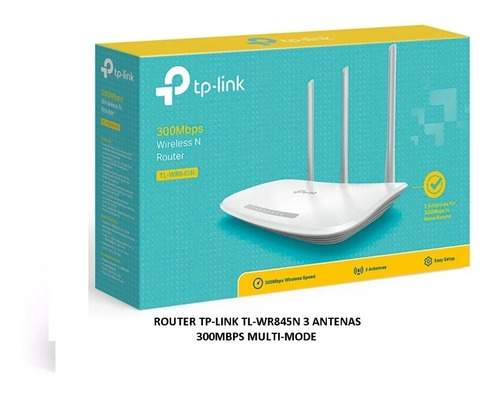Router Tp-link Tl-wr845n 3 Antenas 300mbps Multi-mode
