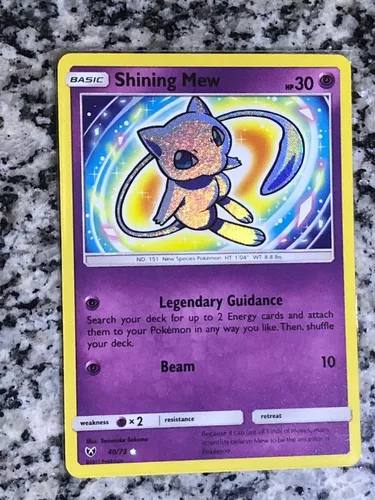 Mew Luminescente / Shining Mew (40/73), Busca de Cards