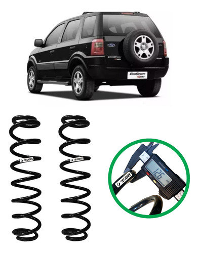 2 Molas Reforçadas Gnv Ecosport 2003 2004 2005 2006 2007 