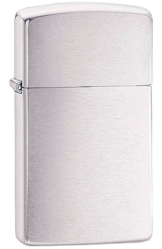 Encendedor Zippo Slim Cromado Mate Plateado
