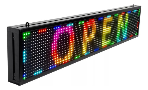 Letrero Led Programable Wifi 67 X 20 Cm A Todo Color Publici
