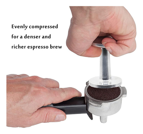 Apilador De Mano Ezebesta Espresso De Doble Cara De 51 Mm Y