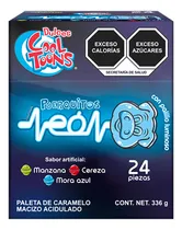Comprar Dulces Cool Toons Puerquitos Neon Paleta caja 24 piezas palito luminoso dulces caramelo macizo sabores mora azul mango limón sandia 336gr
