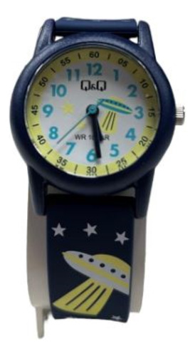 Reloj Pulsera Q&q Analogo De Niño V22a020vy Azul