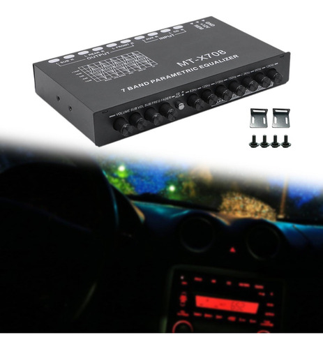 . Ecualizador 7 Bandas Chip Dsp Entradas Cd Aux