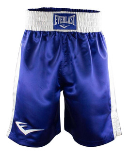 Everlast Pantalones cortos de boxeo para hombre color negro y azul 