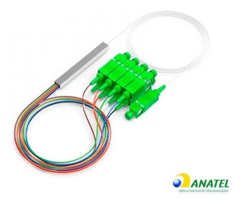 Divisor óptico Sc-Apc Hfo conectado balanceado 1x8