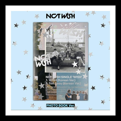 Audio Cd: Nct Wish - Wish 1st Single Album Photo Book Ver...