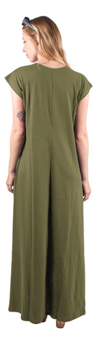 Maxi Vestidos Mujer Verano De Algodon Talle Grande Liviano