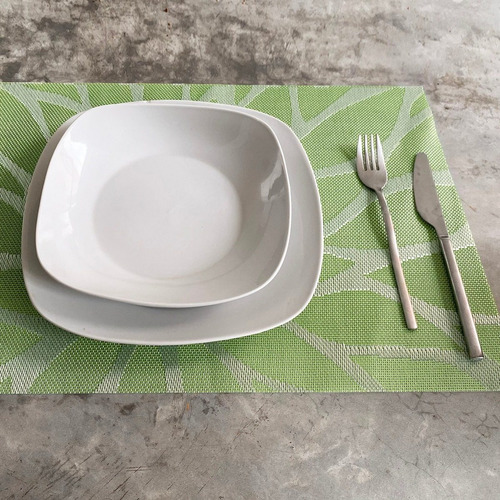 Set De 6 Manteles Individuales Color Verde 4935704