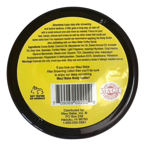 Maui Babe Mantequilla Corporal 8 Oz