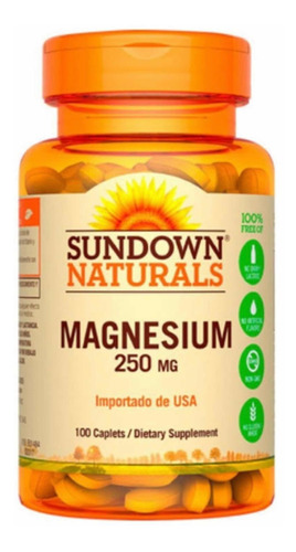 Magnesium 250mg. 100 Cápsulas. (sundown)
