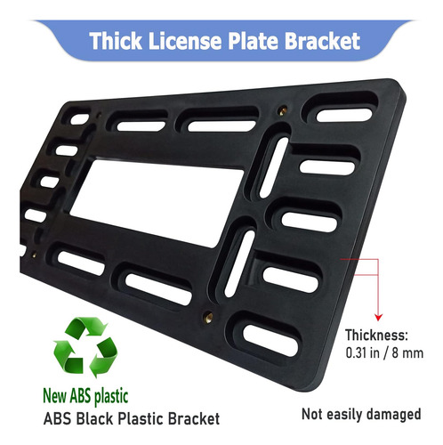 Kit Montaje Placa Delantera - Soporte Universal 2 Agujeros N
