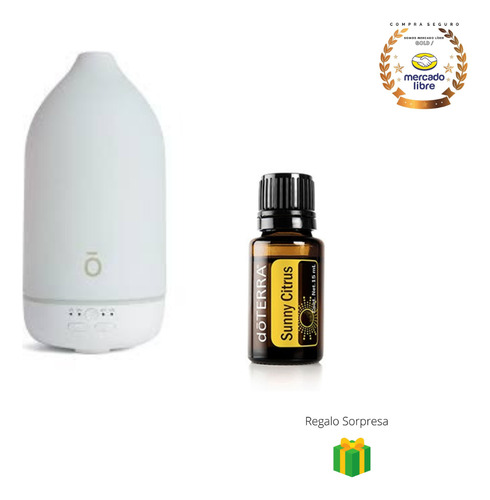 Difusor Laluz + Sunny Citrus 15ml Doterra Aceites Esenciales Blanco