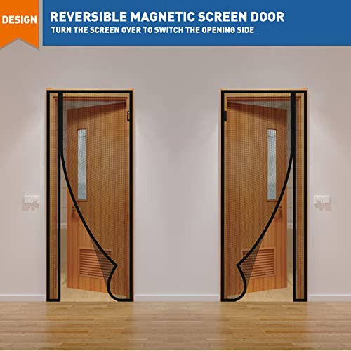 Pantalla Magnética Magzo Para Puerta, Tamaño 72 X 80 Pulgada