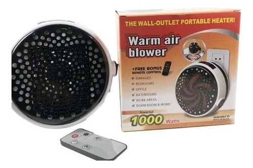 Calefactor Eléctrico Portatil Estufa 1000w + Control Remoto