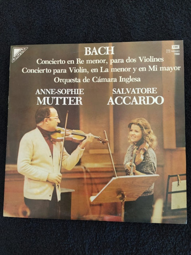 Vinilo Anne-sophie Mutter / Accardo Bach Conc.  Supercultura