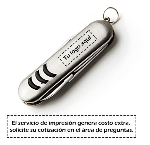 Imagen 2 de 10 de Mini Navaja Metálica