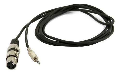 Imagem 1 de 2 de Cabo P2 Stereo Canon Xlr Fêmea 5 Metros Balanceado Niquel