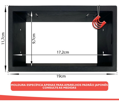 Imagem 5 de 10 de Moldura Painel 2 Din Multimidia Dvd Golf Polo Bora Ecosport Fiesta Fox Para Aparelhos Padrão Japonês