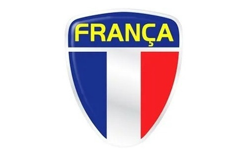 Emblema Bandeira Escudo França Linha Citroen Renault Peugeot