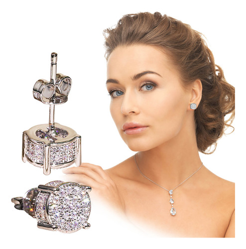 Pendientes De Diamante Sintético Para Mujer, Joyería, Regalo