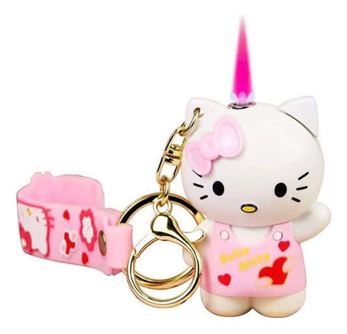 Encendedor Hello Hitty 3d Tipo Funko Flama Rosada Potente