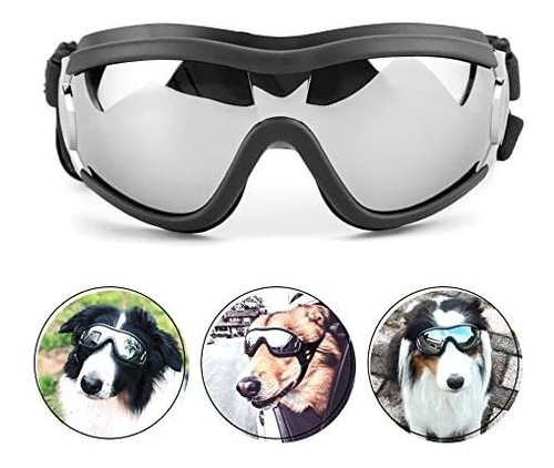 Gafas De Protección Para Perros, Tamaño Grande, Color Negro