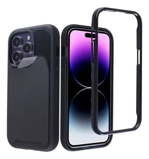 Funda Adhesiva Antigravedad Para iPhone 14 Pro (negro)