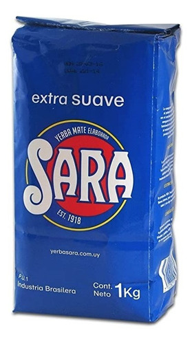 Imagen 2 de 2 de Yerba Mate Sara Extra Suave 1 Kg