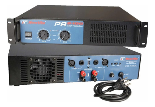 Amplificador De Potencia New Vox 1200 Watts  Pa2400