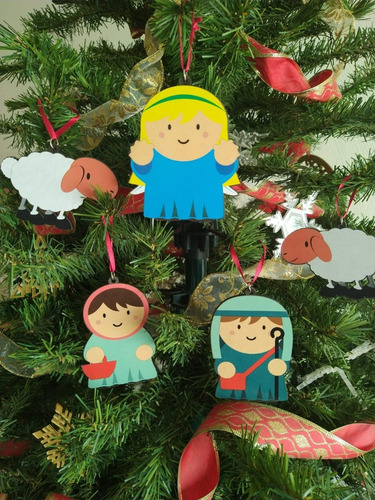 Imagen 1 de 6 de Nacimiento En Esferas Navideñas 13 Piezas