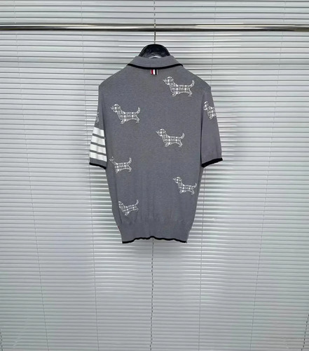 Polo Tb Thom De Lana Jacquard Para Hombre