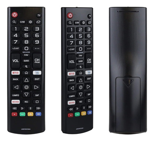 Control Remoto Para LG Smart Tv Akb75675304 Con Accesos A Netflix Y Prime