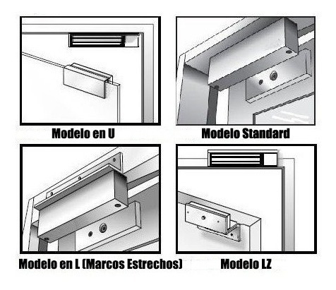 Cerradura Electromagnética Imán 280 Kg Eléctrica Magnética