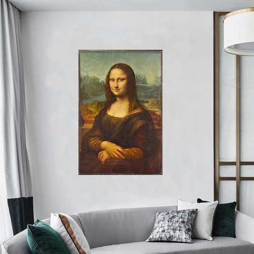 Cuadro Decorativo Moderno 60x90 Leonardo Da Vinci Mona Lisa