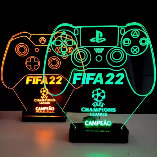 Troféu Led Game Champions League Ps4 Xbox Fifa Pes