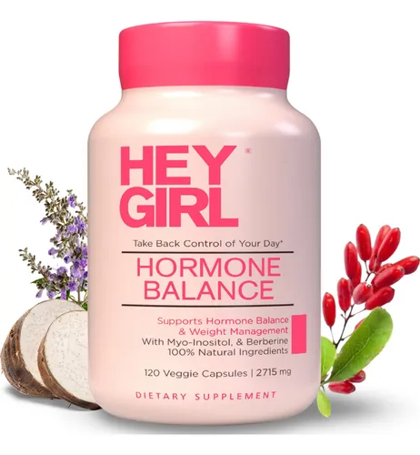 Suplemento Hey Girl Hormone Balance Para Mujer 120 Cápsulas