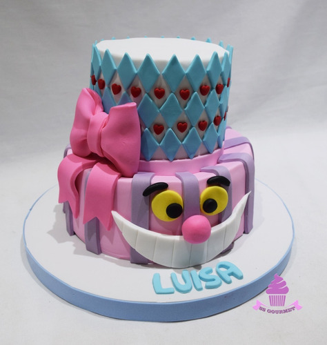 Torta Alicia En El Pais De Las Maravillas Corazon Tematica