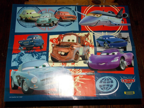 Poster Cars 2 Con Figuritas