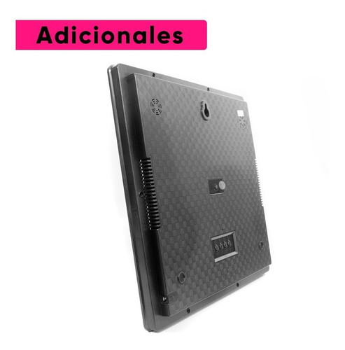 Reloj De Pared Led Termómetro Calendario 8 Alarmas 32x32cm +