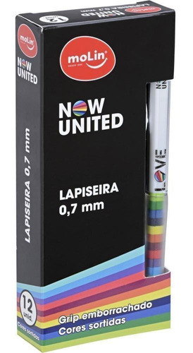 Lapiseira 0,7 Mm Now United 3 Modelos Sortidos - Molin
