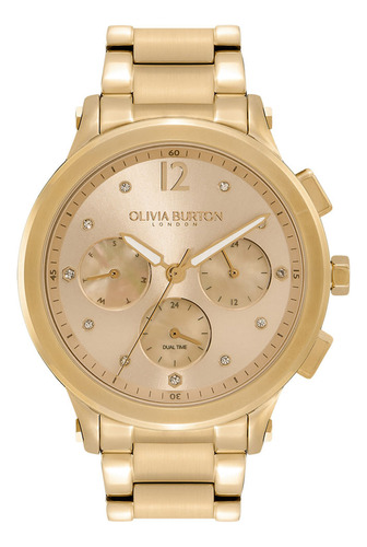 Relógio Olivia Burton Feminino Aço Dourado 24000054