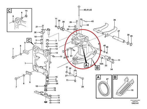 Poste Giratório Swing Post Volvo, Voe15645739 (Recondicionado)