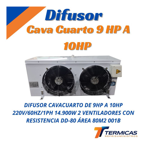 Difusor De Cava Cuarto De 9hp A 10hp 220v/60hz/1ph 14.900w 