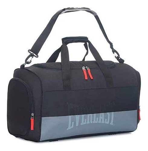 Bolso Everlast 15287 Deportivo Viaje Ideal Gimnasio Color Negro