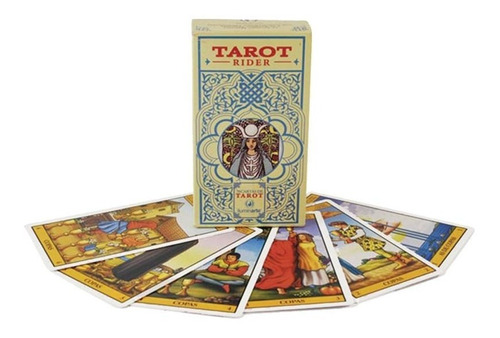 Cartas Tarot Rider - 78 Cartas Arcanos - Llama Sagrada